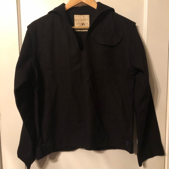 Vintage U.S. Navy wool sailor uniform pullover top - Picture 5 of 8